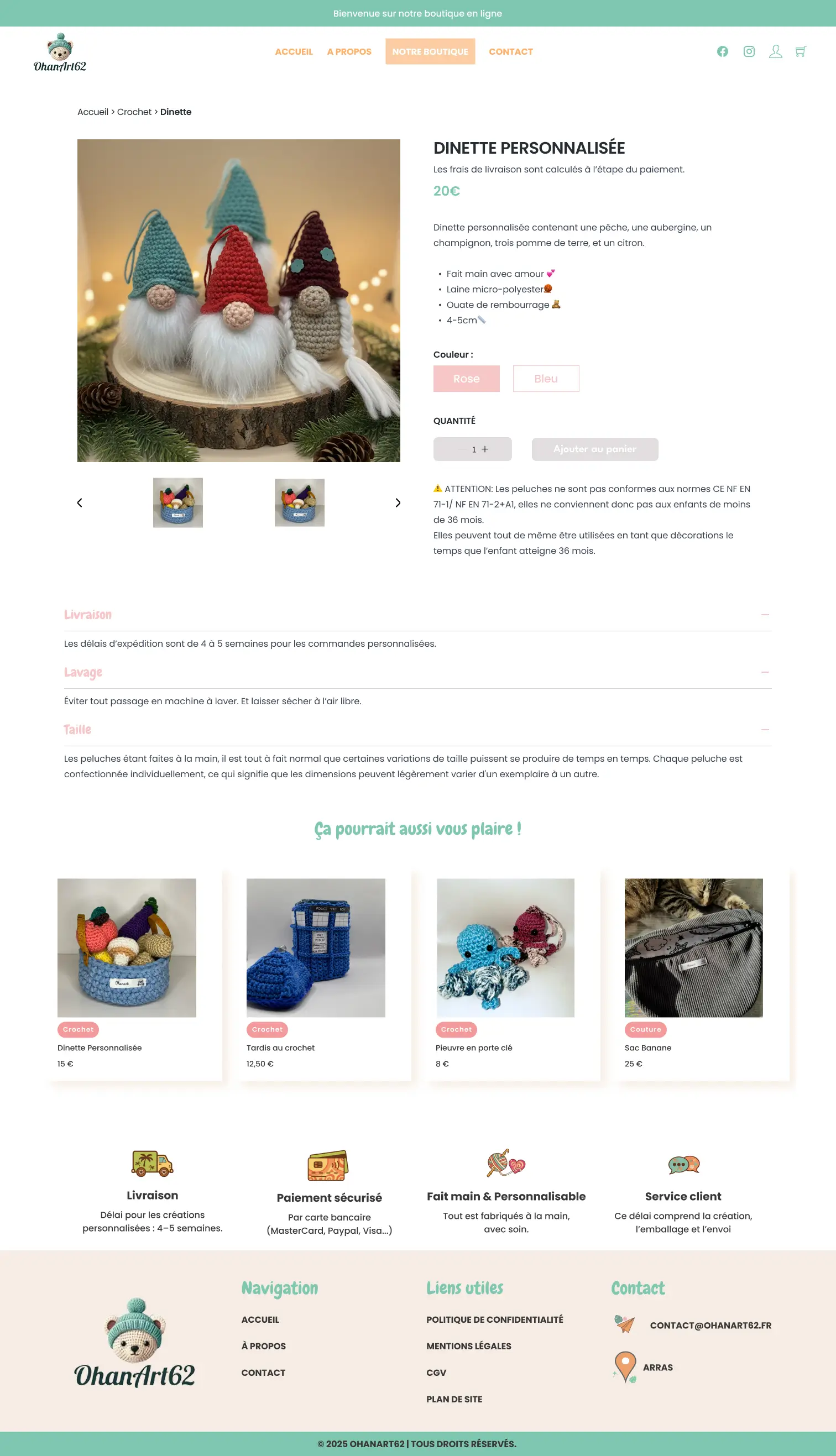 Fiche article Ohanart62