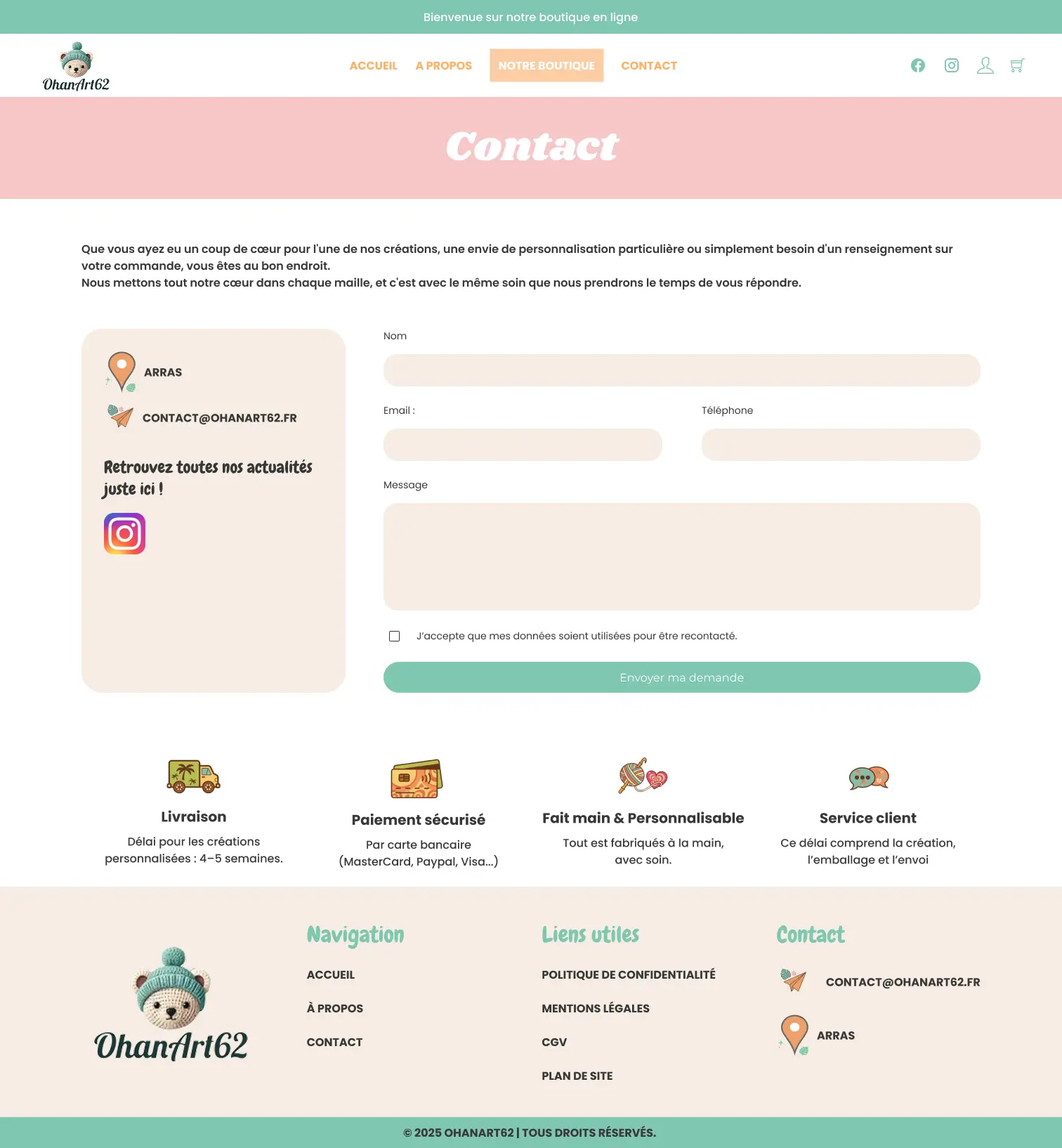 Page contact Ohanart62